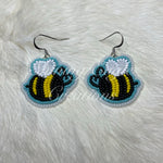 Bumble Bee Beaded Earrings