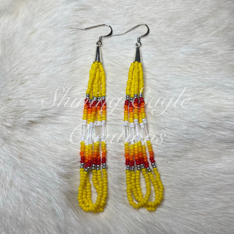 Yellow Dangle Earrings