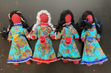 Faceless Dolls - dress with medicine bag; by Wandering Buffalo