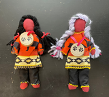 Faceless Dolls - 2 piece regalia with wooden medallion; by Wandering Buffalo