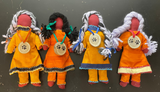 Faceless Dolls - 2 piece regalia with wooden medallion; by Wandering Buffalo
