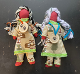 Faceless Dolls - 2 piece regalia with wooden medallion; by Wandering Buffalo