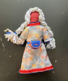 Faceless Dolls - dress with medicine bag; by Wandering Buffalo