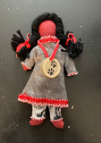 Faceless Dolls - 2 piece regalia with wooden medallion; by Wandering Buffalo
