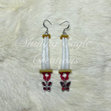 Double Dentallium w/Charm - Shining Eagle Creations