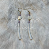 Dentallium Shell Earrings - various colours