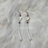 Dentallium Shell Earrings - various colours