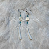 Dentallium Shell Earrings - various colours