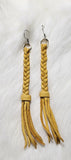 Braided Deer Hide Earrings - various options