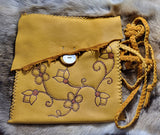 Deer Hide Change Purses with Abalone Button