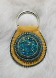 Beaded Hide Keychains; by Caroline Lackey