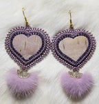 Birch Bark Heart Earrings - various options; by Caroline Lackey's Hand Made Crafts