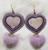 Birch Bark Heart Earrings - various options; by Caroline Lackey's Hand Made Crafts