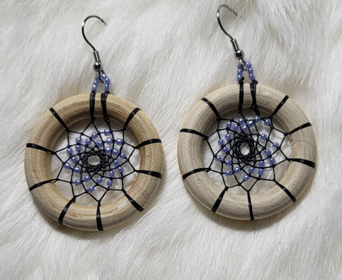 Dreamcatcher Earrings; by Caroline Lackey's Hand Made Crafts