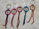 Dreamcatcher key chains - various colours; by Caroline Lackey's Hand Made Crafts