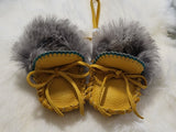 Decorative Baby Moccasins; by Caroline Lackey's Hand Made Crafts