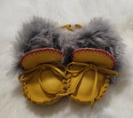 Decorative Baby Moccasins; by Caroline Lackey's Hand Made Crafts