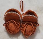 Decorative Baby Moccasins; by Caroline Lackey's Hand Made Crafts