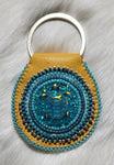 Beaded Hide Keychains; by Caroline Lackey