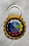 Beaded Hide Keychains; by Caroline Lackey