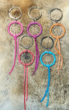 Dreamcatcher key chains - various colours; by Caroline Lackey's Hand Made Crafts