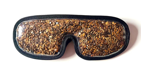 REALM eye mask (Tiger's Eye stone); by Mined Magic