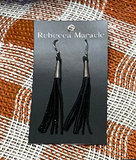 Leather Fringe Earrings by Rebecca Maracle