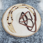 Antique Buffalo Bone Bear Claw Necklace; SunHeart Rises Designs