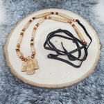 Antique Buffalo Bone Eagle Necklace; SunHeart Rises Designs