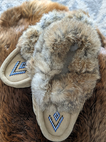 Tan Leather Moccasins; by Wandering Buffalo