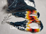 Beaded Loop Earrings