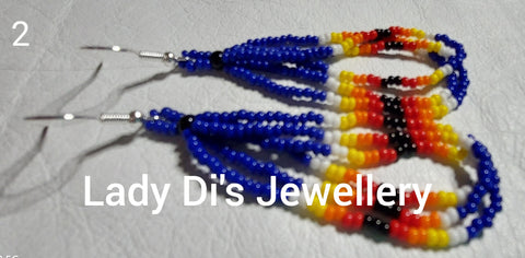 Beaded Loop Earrings