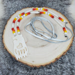 "Prayer to the Sun" White Buffalo Bone Necklace - various options; SunHeart Rises Designs