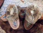 Ladies Leather Moccasins; by Wandering Buffalo