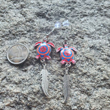 Turtle Earrings - SunHeart Rises Designs