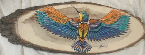 Hummingbird - Wood Piece