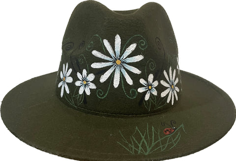 Painted Hat - Daisies