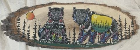 Bear Family - Wood Piece