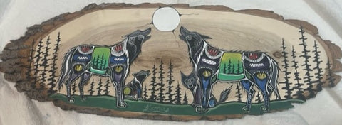 Wolf Family - Wood Piece