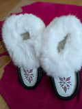 Youth Leather Moccasins; by Wandering Buffalo