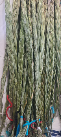 20-22" Sweetgrass braids; by Wesley Havill