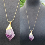 Amethyst Point Gold Plated (large); by Laura Leonard Originals