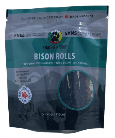 Bison Rolls; By Shades of Gray Indigenous Pet Treats