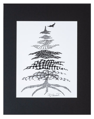 Black and White Canvas - Tree; Artistic Inspirations by Debra