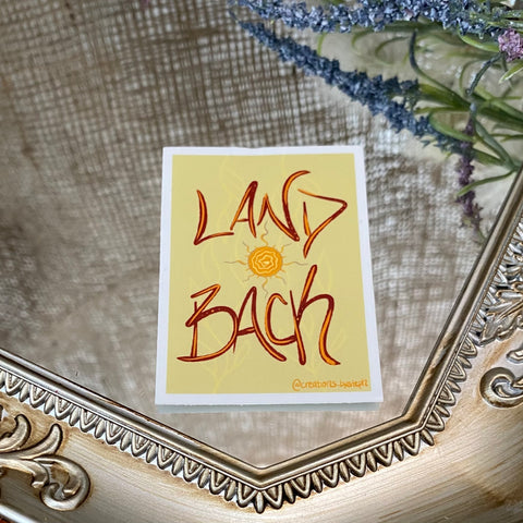 'Land Back' Sticker; Creations by Steph