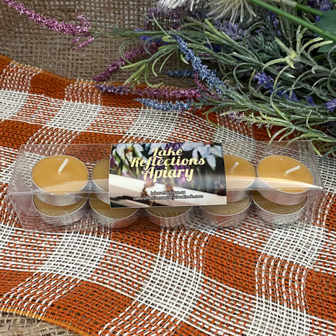 Beeswax tea lights - Package of 10