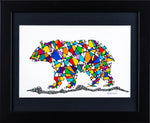 Stained Glass Bear Canvas - Artistic Inspirations by Debra