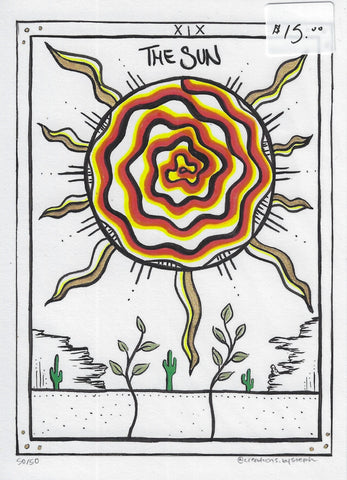 'The Sun' Tarot Print - Creations by Steph